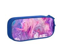 VANANI Marble Purple Colorful Large Capacity Pencil Case, Multifunctional Pencil Case, Zipper Portable Pencil Case, Student Office Supplies.