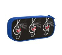 VANANI Music Symbols Love Large Capacity Pencil Case, Multifunctional Pencil Case, Zipper Portable Pencil Case, Student Office Supplies.