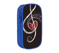 VANANI Music Symbols Love Large Capacity Pencil Case, Multifunctional Pencil Case, Zipper Portable Pencil Case, Student Office Supplies.