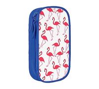 VANANI Pink Flamingo Pattern Large Capacity Pencil Case, Multifunctional Pencil Case, Zipper Portable Pencil Case, Student Office Supplies.