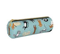 VANANI Raining Cats & Dogs Portable Pencil Case, Multifunctional Pencil Case, Pencil Case for Teenagers, with Zipper Suitable for Schools and Offices
