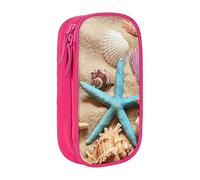 VANANI Shells On The Beach Large Capacity Pencil Case, Multifunctional Pencil Case, Zipper Portable Pencil Case, Student Office Supplies.