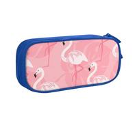VANANI Summer Flamingo Palm Leaves Large Capacity Pencil Case, Multifunctional Pencil Case, Zipper Portable Pencil Case, Student Office Supplies.