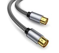 VANAUX MIDI Cable, 5 Pin DIN Connectors Male to Male for MIDI Keyboard, Keyboard Synth, Rack Synth, Sampler, External Sound Card, Sound Source (3ft/1m)