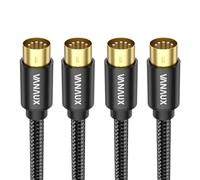 VANAUX MIDI Cable 6FEET/1.8M-2Pack, Male to Male 5-Pin MIDI Cable Compatible with MIDI Keyboard, Keyboard Synth, Rack Synth, Sampler, External Sound Card, Sound Source and More-Black