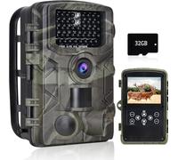 VanBangTec Wildlife Camera, 50MP 4K Trail Camera with Night Vision 0.2s Motion Activated Waterproof, Gardens Camera with 32GB SD Card for Hunting Nature