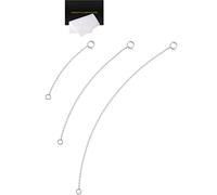 VANBARIS 925 Sterling Silver Necklace Extender Sterling Silver Necklace Chain Extenders for Women Chain Bracelet Anklet Jewelry Extension for Necklaces, 3 Piece Set (2, 4, 6 Inches)