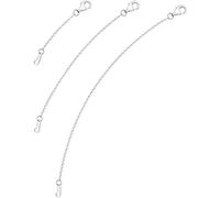 VANBARIS Sterling Silver Necklace Extenders for Women Silver Chain Extension Bracelet Extender Sterling Silver Chain Extenders for Necklaces 3 Piece Set (2, 4, 6 inch)