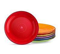 vancasso Bonita Dinner Plates Set of 6, 10.5 inch Scratch Resistant Ceramic Dinnerware Set, Dishwasher and Microwave Safe, Dessert Plates, Pasta Plate, Salad Plate, for Main Course, Warm Color