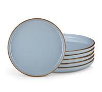 vancasso Loire 10.25 inch Dinner Plate for 6 People, Stoneware Side Plates Tableware Serving Dishes for Dessert/Pasta/Main Course, Dishwasher and Microwave Safe, Scratch Resistant, Blue