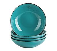 vancasso, Navia Series, Porcelain Soup Plate, Salad Bowl, 4 Pieces - 700 ML