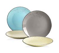 vancasso Navia Set of 4 Earthenware Dinner Plates Vintage Look