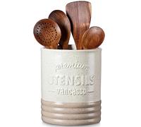 vancasso Sabine Utensil Holder, 7.2" Large Utensil Crock for Kitchen Counter, Ceramic Utensil Crock Storage, Utensil Storage for Home Décor, Perfect Gifts