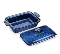 vancasso Starry Casserole Dish with Lid, 1.9 Quart Deep Lasagna Pan Ceramic Bakeware Covered Casserole Dish