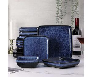 Vancasso stern Tableware set earthenware blue dinner service 4, 8, 12 people