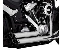 Vance + Hines Harley Davidson Flfb 1750 Abs Softail Fat Boy 107 Ref:17335 Not Homologated Full Line System Silver Not Homologated