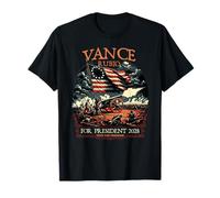 Vance Rubio 2028 for President Colonial Patriotic US Flag T-Shirt