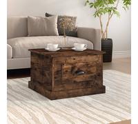 vance wooden coffee table with 1 drawer in smoked oak