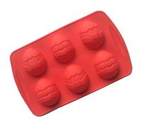 Vancgoods 3D Medium Size Easter Eggs Soap Mold Mould Non-Stick Muffin Cupcake Pan Silicone Jelly Polymer Clay Craft Art DIY Mold