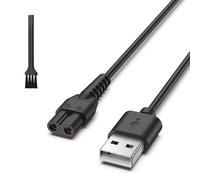 Vancle Charger Cable for Manscaped Lawn Mower 3.0 2.0 Replacement Electric Groin Hair Trimmer Shaver Charging Power Cord with brush