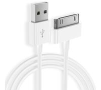 Vancle iPod Charger Old iPhone Charger for iPhone 4/4S/3G/3GS, iPad 2/3/1, iPod Touch 4/3/2/1, Nano 6/5/4/3/2/1, Classic 3/2/1, USB to 30 Pin Fast Charging Cord(100cm, White)