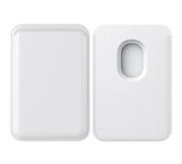 Vancle MagSafe Wallet - Magnetic Wallet Cell Phone Card Holder for iPhone 16 Series, RFID Leather Wallet Stick on Series of iPhone 15 14 13 12 Plus/Pro/Pro max & Devices, White, High-end