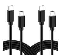 Vancle Micro USB to USB C Cable 1 m, USB C to Micro USB Charging Cable, Fast Charging Cable for Samsung S7 S6 S5 J7 J6 J5 J3, PS4, Kindle Fire, Bosch Intuvia, Kiox, Nyon 1, Yamaha, DJI Drone etc (Pack