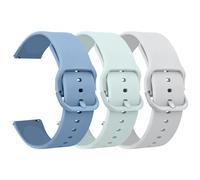 Vancle Pack of 3 Wristbands for Xiaomi Redmi Watch 5 Active/Lite, Silicone Replacement Strap Watch Strap for Redmi Watch 5 Active Bracelet for Men and Women (Senior Blue/Grey/Light Green)