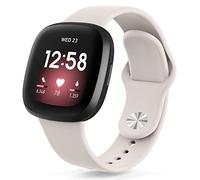 Vancle Strap for Fitbit Versa 3/4/Sense 2, Silicone, Buckle, Unisex, Multiple Colors, Water Resistant, 1.18 Inch, 7.5 Inch, Sports, Lightweight, Breathable