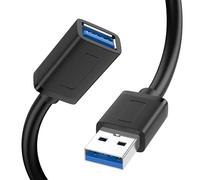 Vancle USB 3.0 Extension Cable 0.5M, USBA Male to A Female Cable USB Extension Lead High Speed Data Transfer Compatible for Printer, Scanner, Camera, Keyboard, Card Reader, Hard Drive, USB Disk