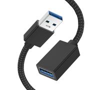 Vancle USB 3.0 Extension Cable 1M Nylon, USBA Male to A Female Cable USB Extension Lead High Speed Data Transfer Compatible for Printer, Scanner, Camera, Keyboard, Card Reader, Hard Drive, USB Disk