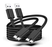 Vancle USB 3.0 Micro B Cable 0.5M USB 3.0A anf Micro B 5Gbps External Hard Drive Cable for Toshiba Canvio, Seagate Hard Drive, WD, Samsung Galaxy S5 / Note 3 / Note Pro 12.2 etc. (Pack of 2)