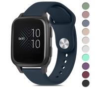 Vancle Venu Sq/Sq 2 Music & Vivoactive 3/3 Music/Forerunner 55/645/245 Replacement Band - 20mm Adjustable Strap for Women, Compatible with Vivomove HR/Instinct 2S/Fenxi 7S (Midnight Blue)