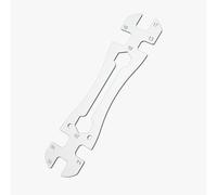 Vancoat Universal Thin Hub Cone Wrench, Cr-V Steel + Ni-Cr Plating Super Hard Bicycle Wheel Hub Axle Nut Install Remover, 0.1in/2.5mm Ultra-Thin 13-20mm Wrench for Home Bike Car Repair
