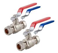 VANCOCO 2 Pack 15mm Compression Isolation Shut Off Valve