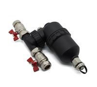 VANCOCO Magnetic Boiler Filter 22mm with 360 Fully Rotatable Installation, Includes Isolating Valves, Magnetic Filter for Central Heating System, 9000 Gauss