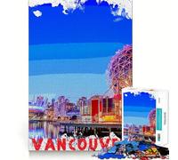 Vancouver 1000 Piece Jigsaws Creative Skill Toy Tight Lock No Loose Pieces Bonding Activity for Loved Ones (38x52cm)