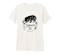 Vancouver BC Bear & Flowers Nature At Your Door Design Premium T-Shirt