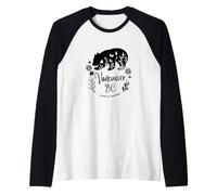 Vancouver BC Bear & Flowers Nature At Your Door Design Raglan Baseball Tee