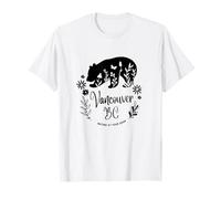 Vancouver BC Bear & Flowers Nature At Your Door Design T-Shirt
