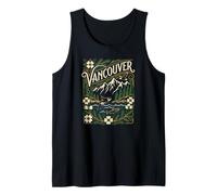 Vancouver BC Pacific Northwest Nature Emblem Design Tank Top