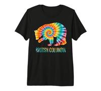 Vancouver BC Tie Dye Bear Forest Nature Outdoors Wildlife Premium T-Shirt