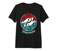 Vancouver BC Two Salmon Pacific Northwest Style Premium T-Shirt