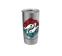 Vancouver BC Two Salmon Pacific Northwest Style Stainless Steel Insulated Tumbler