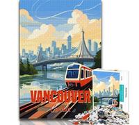 Vancouver Canada 1000 Piece Jigsaw Puzzles for Teenagers Gifts,for Educational Game Challenge Toy Unique Home Decor And Gifts 38x26cm