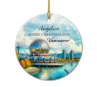 Vancouver Canada Christmas Decorations With Gold String Tree Decorations Unique Xmas Hanging Ornament For New Years Wedding Office