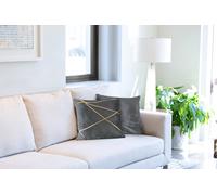 Emma Barclay Vancouver - Cushion Cover in Silver - 17x17 (43x43cm)