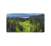 Vancouver Golf Course Desk Mat 30x60cm, Non-Slip Rubber Base with Stitched Edges, Waterproof Desk Pad for Keyboard & Mouse, Large Mouse Pad for Office Gaming
