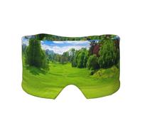 Vancouver Golf Course Print Sleep Eye and Ear Muffs Mask - Soft & Breathable, Ideal for Travel, Meditation, and Nighttime Use