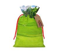 Vancouver Golf Course Printing Drawstring Christmas Bag With Kraft Tag 4.7x6.9 Inch For Halloween Wrapping Gifts